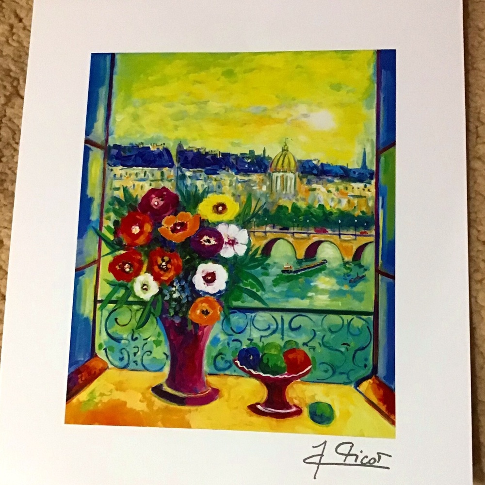 Stunning Artwork “La Fenetre ouverte” by Jean-Claude Picot